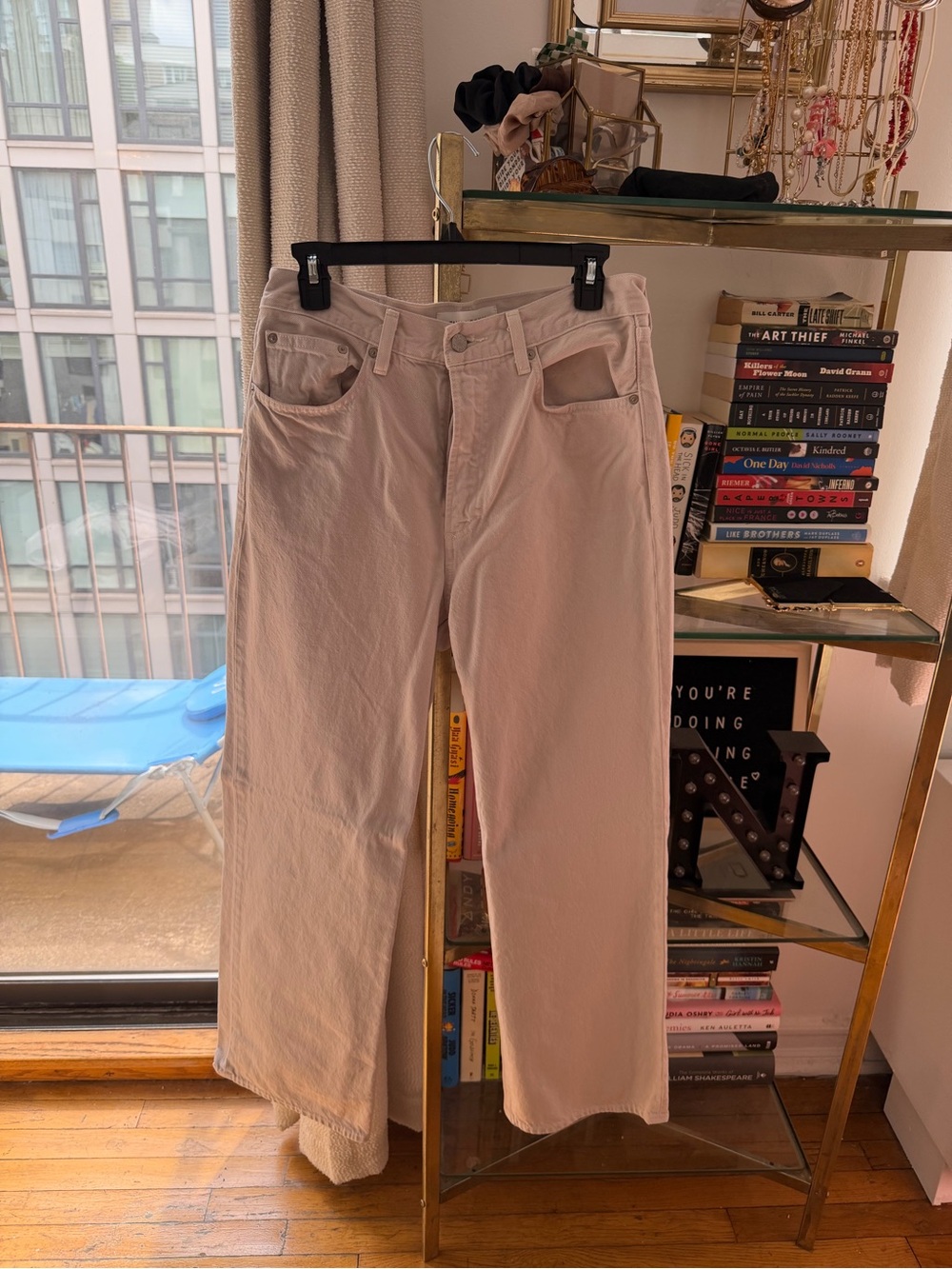 Denim Forum High-Rise Wide-Leg Jeans